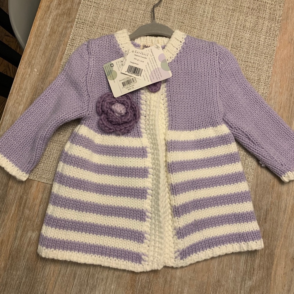Brand new with tags beautiful baby girls sweater!